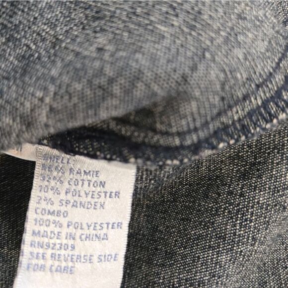 DG2 Diane Gilman Vintage Dark Wash Denim Vest - Picture 6 of 7